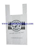 TS-188 HDPE recycle plastic vest carrier bag 