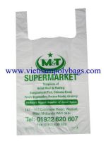 TS-187 Vietnam shopping LDPE/HDPE recycle vest carrier bag