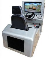 Motor grader simulation equipment