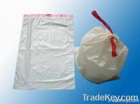 Drawstring Bag White HDPE/LLDPE Biodegradable