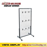 Wire mesh display rack, metal display stand