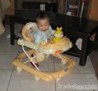 The cute rabbit style baby walker with music