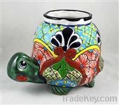 Talavera Turtle Planter