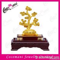 high-end business gift/wealth gift/gold money tree sculpture