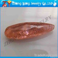 1.2mm hole faceted ice cubic zirconia stone for jewelry
