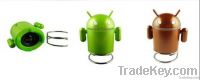 Android Robot Style USB Mini Speaker with FM Radio for iPod Laptop Tab