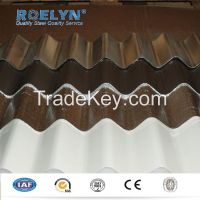 zinc color coated corrugated metal roof sheet sizes