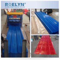 Construction Roof Prepainted Color Zinc Coated Corrugated Steel Roofing Sheets