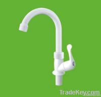 ABS chrome plastic gooseneck kitchen faucet