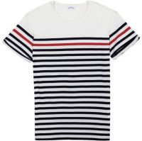 Customized 100% Cotton Stripe T-Shirt