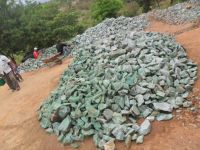 Green quartz rough