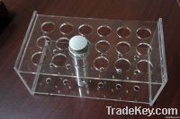 transparent acrylic test tube rack