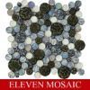Round glass mosaic tile EMSFASY007