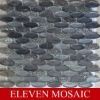 Round pattern gray glass mosaic EMSFASY011