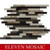 strip glass and marble mosaic tiles EMSFL15205