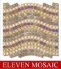 Gradient mosaic glass tile EMSWW07