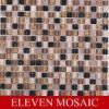 Brown glass and stone mosaic EMC104