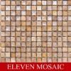Crystal glass mosaic with natural stone EMLS61