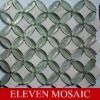Crystal mix stone mosaic tile copper cash shape EMSFDS01