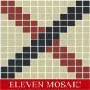 "NEW" Black and red cross pattern porcelain tiles ECXTX371