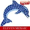 Dolphin show swimming pool ceramic tiles EMHC33