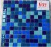 blue glass mosaic tile on sell C33