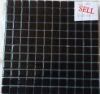 black glass mosaic tile on sell H501