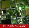 Square stainless steel and glass mosaic combination EMYC007