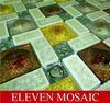 Plating glass with gold foil and ceramic mosaic EMHF51