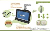Programmable 7" inch GPS/GSM/GPRS, Vehicle GPS, taxi cabs dispatch