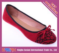 Embroidery ballet flats for women