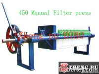 Filter press Zhengpu DIBO 450 Filter press hydraulic manual