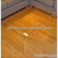 Clear Acrylic Coffee Table, Transparent Console Table, Lucite Furniture