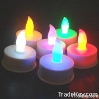 Yellow led tealight with holiday, led candle light