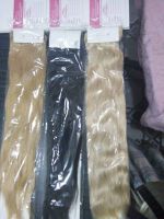 human hair machine weft