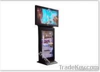 Dual-screen LCD advertising display