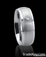 New style and high quality tungsten rings with cz stones