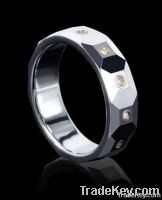 CZ tungsten wedding rings diamond