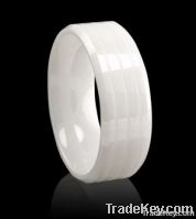 Channel fashion ceramic rings