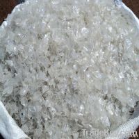 White PET Flakes / PET Plastic Raw Material