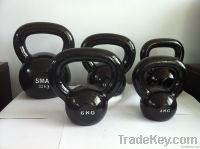 polished cast iron kettlebell