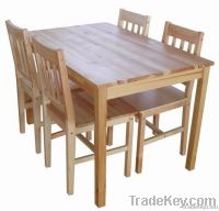 Wood Table And Chair