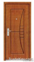 simpleness design steel wooden armored door