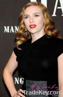 Scarlett Johansson Medium Length Blonde Human Hair Wigs