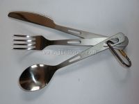 Titanium flatware for Camping,titanium spoon/fork/knife,Outdoor titanium tableware