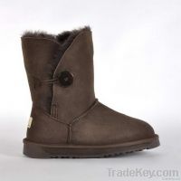 Bailey Button Chocolate sheepskin Boots, snow boot