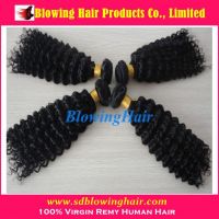 Kinky curly free tangle weaves 100% virgin Mongolian hair