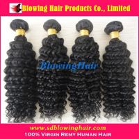natural color virgin kinky curly remy mongolian hair
