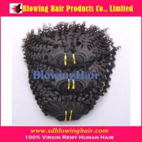 2013 Wholesale natural Mongolian kinky curly hair