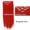 virgin remy brazilian natural red curly hair extensions